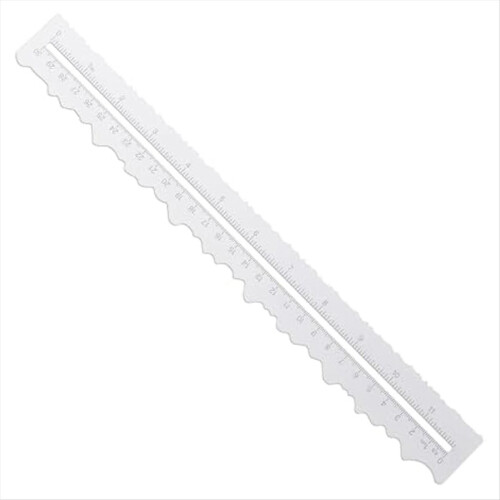 Tearing Ruler for Paper Crafts with Irregular Edge 1