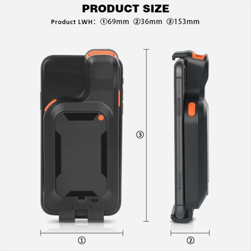 2D Back Clip Bluetooth Barcode Scanner Portable Re 2