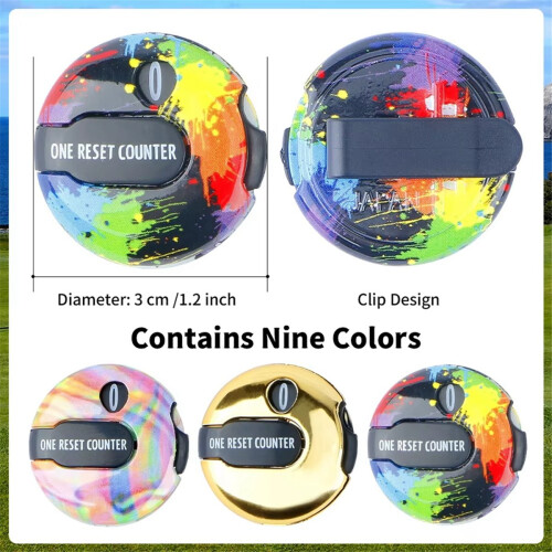 Golf Score Counter Colorful Stroke Keeper with Res 2