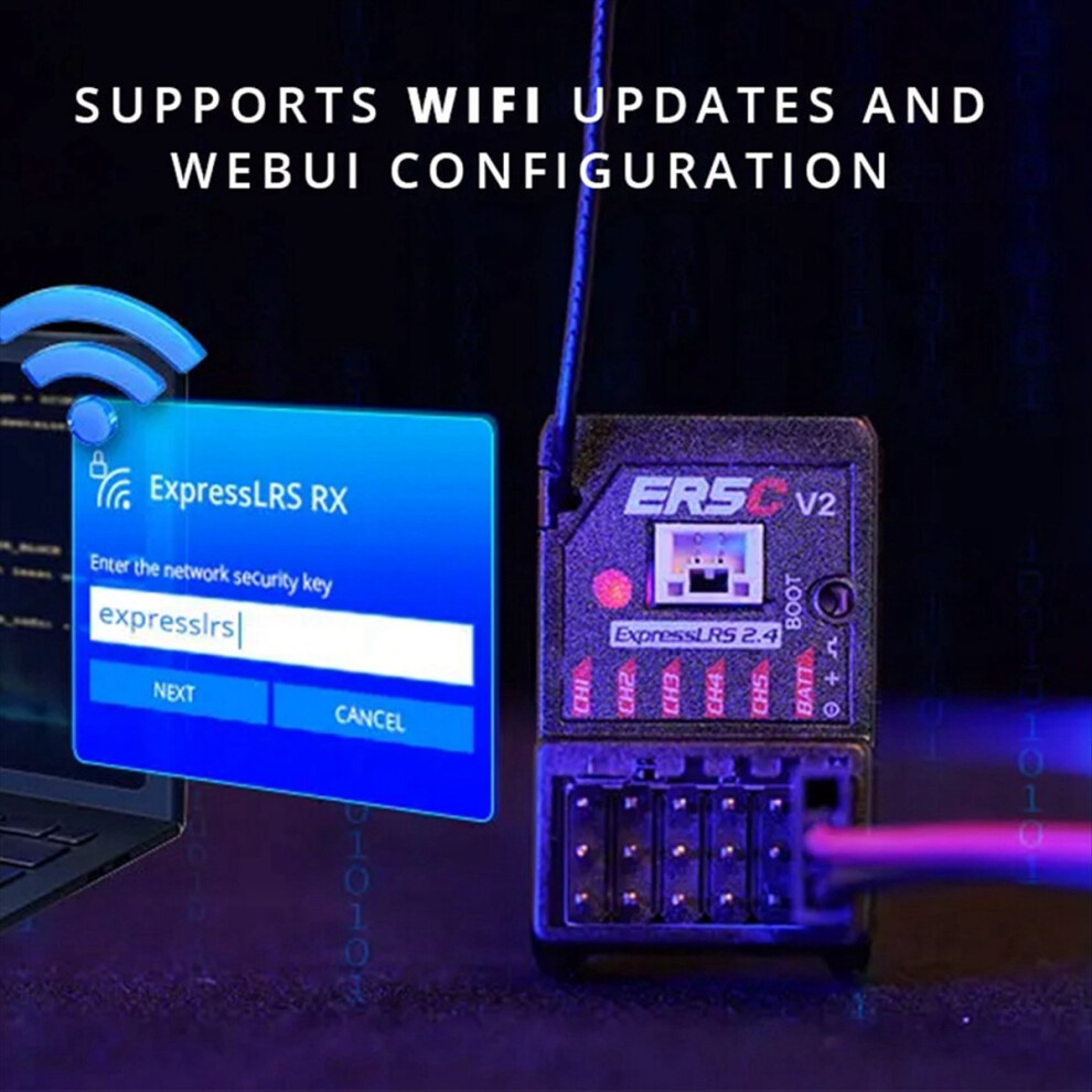 Melitt For Er3ci 3Ch Rx Receiver 2.4Ghz Elrs Pwm Built In