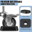 Jack Wheel Chock Rubber Caster Trailer Dock 6 Inch 4