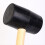 Rubber Hammer with Wooden Handle Installation Blac 7