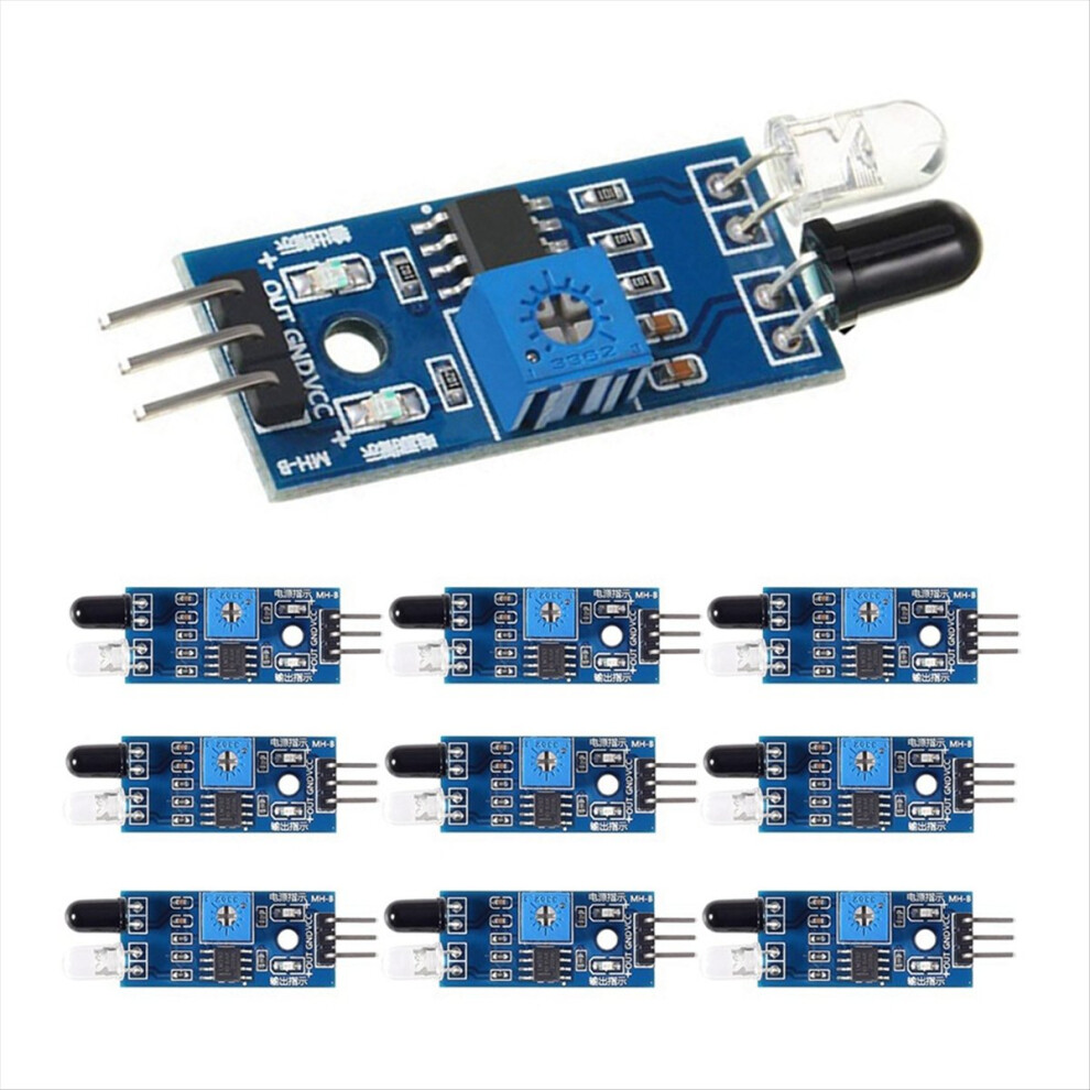 10Pcs Intelligent Car Infrared Obstacle Avoidance 4852926728409