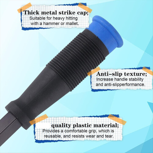 Wood Chisel Set with 3 Protective Caps Square Mort 2
