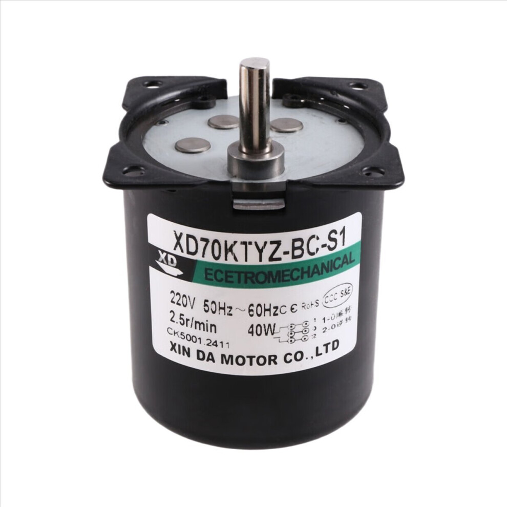 Synchronous Gear Motor 220V 70Ktyz 2.5Rpm Cw/Ccw H 4852926766456