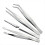 Stainless Steel Combination Tweezers, Elbow Pointe 3