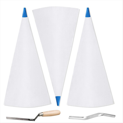 3 Pcs Tile Grout Masonry Mortar Bag with Brick Joi 2