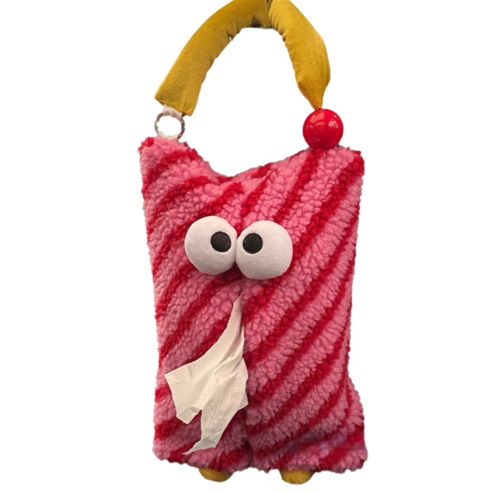 Cartoon Cute Tissue Box Car Tissue Box Girly Plush Drawer Household Tissue Bag Hanging Tissue Box A 4852926735360