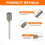 Diamond Grinding Burrs Drill Bit 1/8 Inch Shank 4/ 6