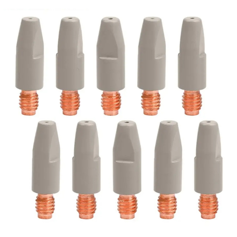 10Pcs 24Kd Welding Contact Tips Coating Protect M6 Gas Nozzle Tip 1.0Mm Mig Welding Torche Welding 4852926742306