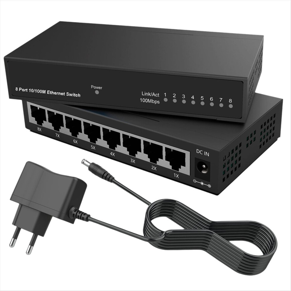 8 Port Gigabit Ethernet Switch Rj45 Hub Internet S 4852926769884