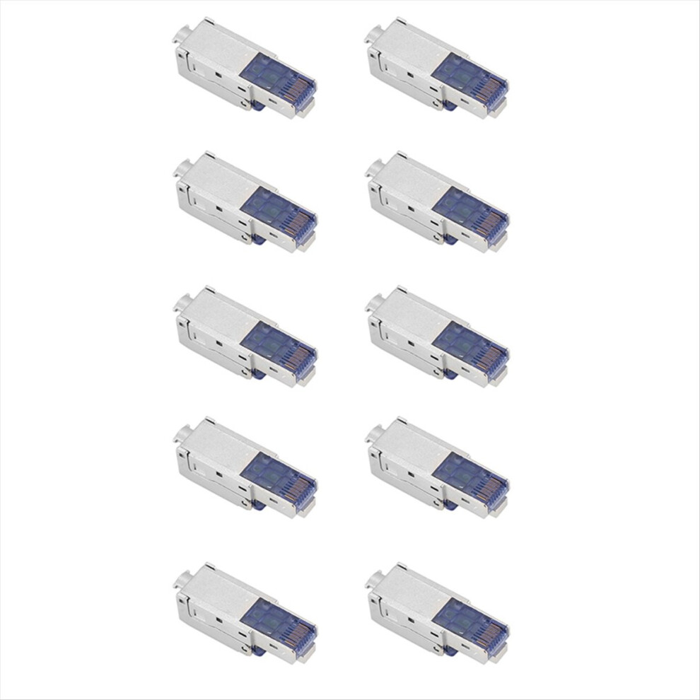 10Pcs Cat8 Rj45 Connector Plug Without Crimping To 4852926768948