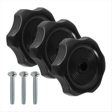 3 Pack Black 1inch Shaft RV Window and Vent Knob I