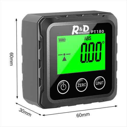 INSTRUMENTS R&D PT180 Laser Digital Protractor Angle Measure 2