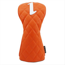 Wood Cover Rhombus Shape Pattern PU Soft Club Covers for Fairway Hybrid Waterproof Protector Set B