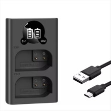 DMW-BLK22 DMWBLK22 BLK22 Dual USB Battery Charger for Panasonic LUMIX DC-S5 DC-S5K GH5 Camera