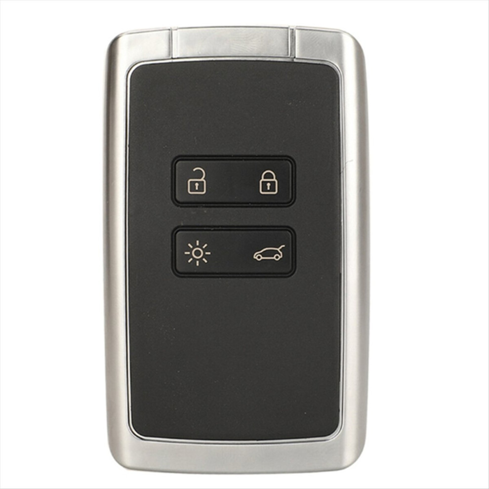 Suitable For 4-Button Renault Smart Remote Control Car Key 434Mhz-4A Chip Back Flat Silver 4852926773669