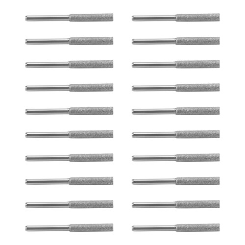20 Pcs Chainsaw Sharpener Stone Diamond Coated Cyl 1