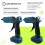 100W Cordless Digital Hot Melt Glue Power Tool for 8