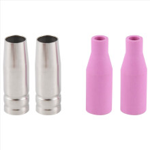 Mig Set Of Nozzles 16pcs AK15 For Welding Torch Cap Tip Contact 0.8mm MB15 Ceramic Accessories