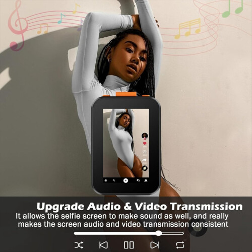 2'' Mini Wireless Selfie Monitor Screen with Clips 2