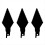 3pcs Hight Carbon Steel Double-Edged Cutter Blade 2