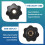 15Pcs M6 Star Knob Clamping Handle Nut Through Hol 8