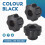 15Pcs M6 Star Knob Clamping Handle Nut Through Hol 5
