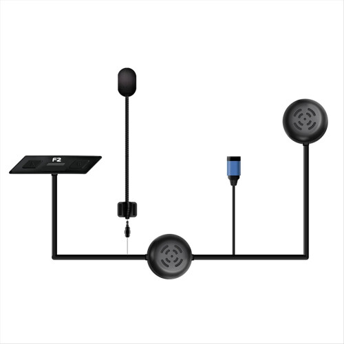 F2 Helmet Intercom Bluetooth 5.0 Wireless Headset 1