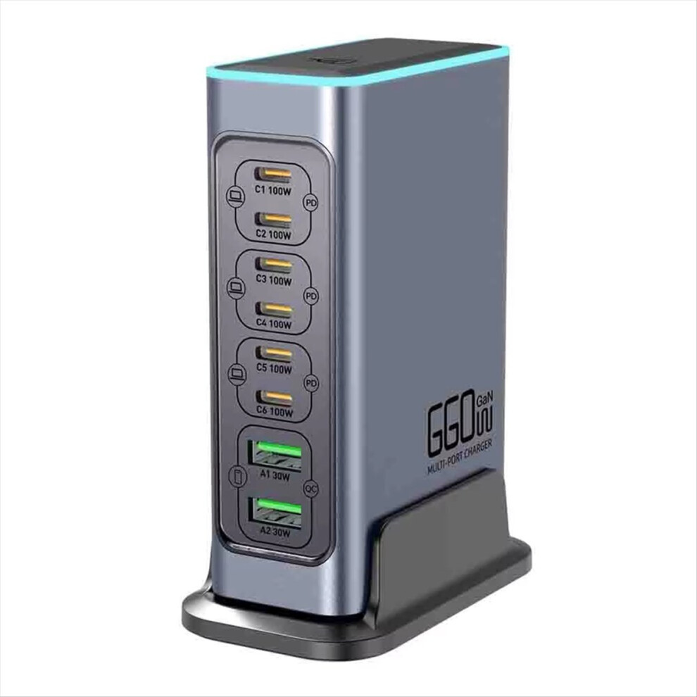 Photos - Other for Mobile 660W GaN Charger USB C Fast Desktop 8-Port Type PD