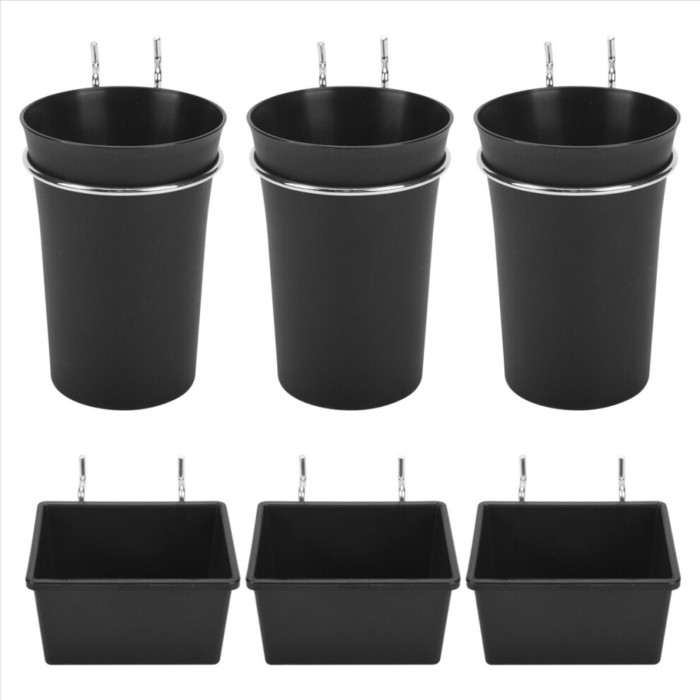 6 Sets Pegboard Bins Cups With Hooks, Hooks Assort 4852926790888