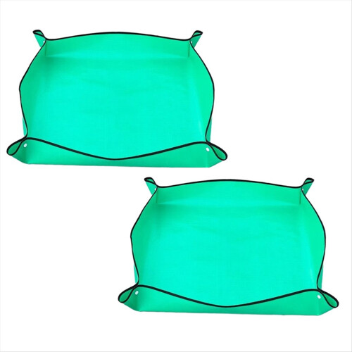 2pcs Gardening Mats Waterproof Soil Changing Plant 1