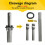 5Pcs Stone Splitter Heavy Duty Plug Wedge Shims Ex 3