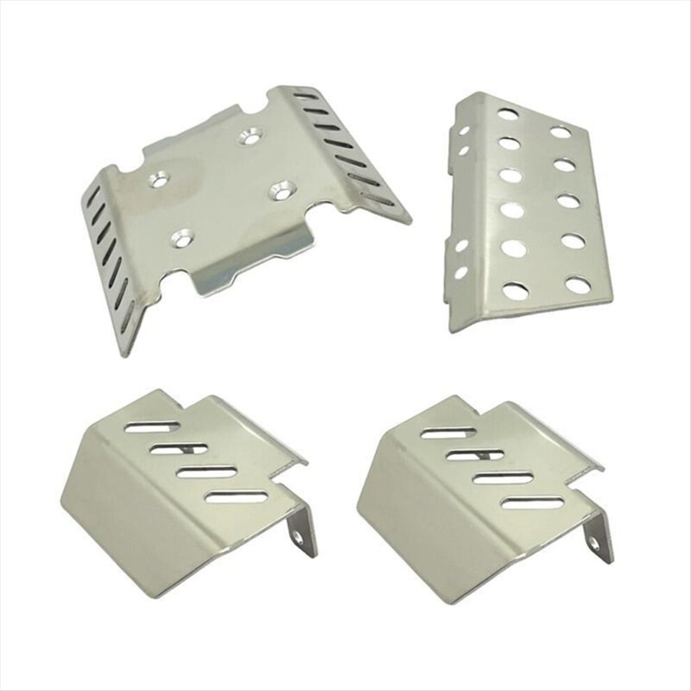 Rc Car Upgrade Chassis Armor Kit For Mjx H8h H8h+ H8p Rc Car Accessories Silver 4852926708531
