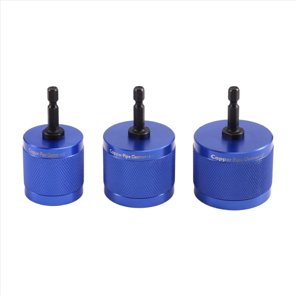 3Pcs Copper Pipe Cleaner Set,1/2In 3/4In 1In Metal 4852926706889