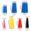 100 Pcs Silicone Rubber Tapered Plug 1/16" to 1/2" 3