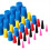 100 Pcs Silicone Rubber Tapered Plug 1/16" to 1/2" 2