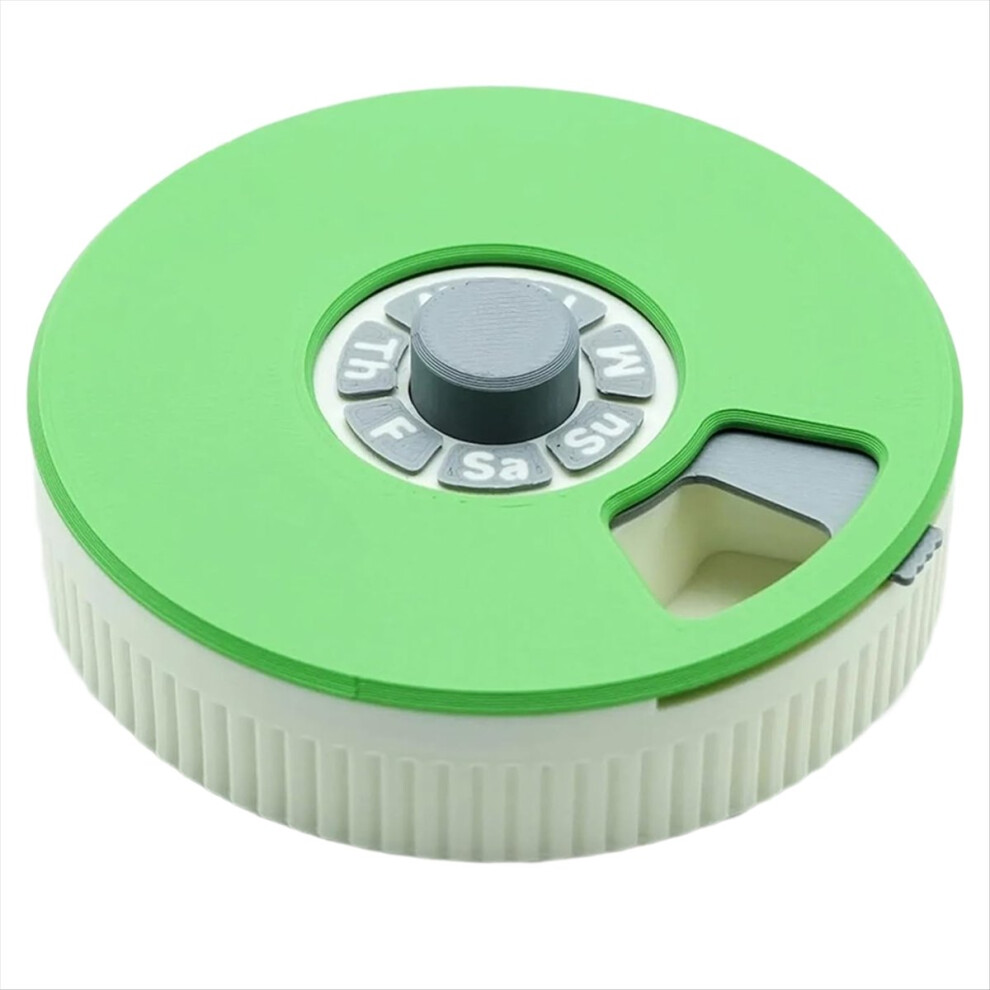 Melitt Push Turn Mechanism Pill Organizer Weekly 7 Compar