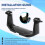740146-1 Gimbal Bracket Mounting with Knobs Screws 5