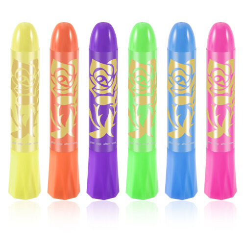 6 Pack Glow in the Dark Face Body Paint Sticks Mar 1