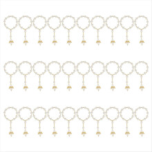 30 Pieces Baptism Rosary Acrylic Beads Mini Rosari