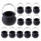 12Pcs Mini Candy Kettles Witch Skeleton Cauldron H 4