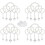 20 Pcs Baptism Acrylic Rosary Beads Mini Rosaries 2