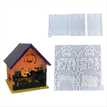 Halloween Pumpkin Home Resin Molds, Epoxy Molds wi