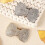 1 Pair Rhinestone Shining Bow Bow-Knot Bridal Wedd 4