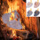 Portable Fire Pit Tabletop Fireplace Isopropyl Alc 10