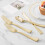 Pre Rolled Silver Plastic Silverware Set,Pre Napki 6