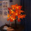 Autumn Decoration Maple Leaf Tree Lights with 24 L 5