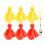 6 Pieces Penalty Flag Football Challenge Flags Ref 1