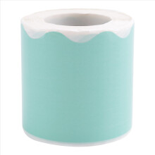 Mint Green Scalloped Rolled Border Sticker Trim -